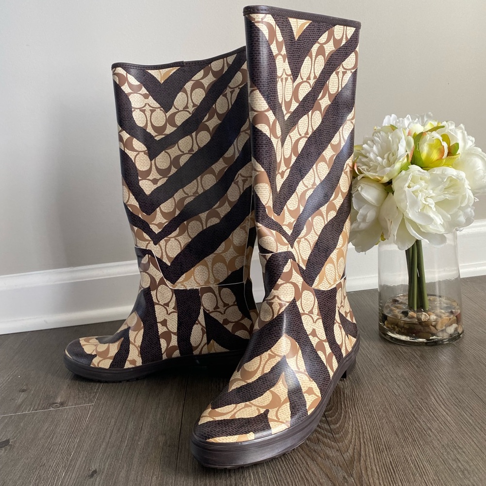 Coach Rain Boots sz6